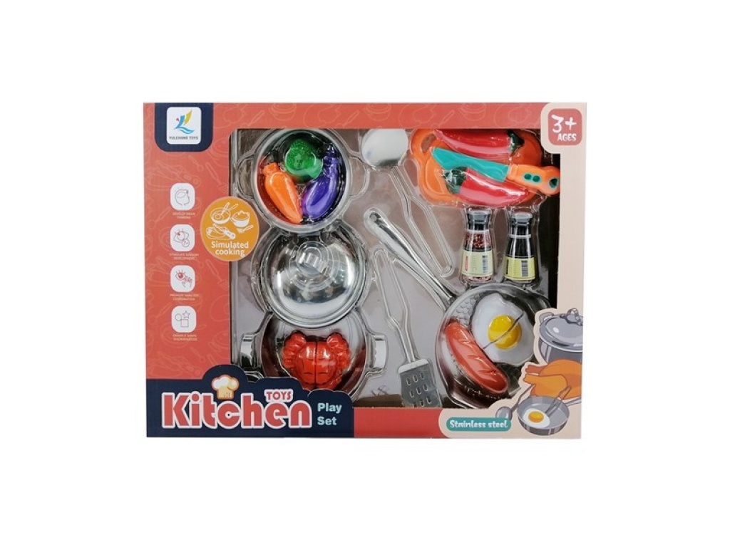 SET COCINA METAL CON ACCS CAJA