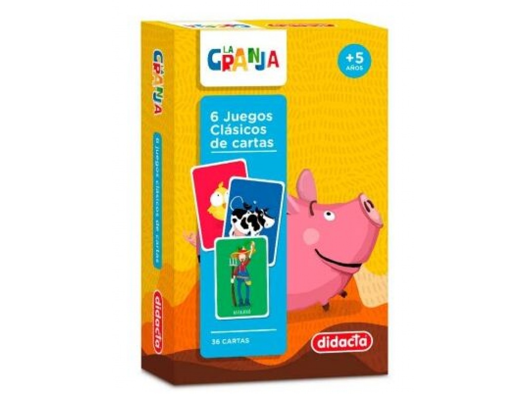 DIDACTA 6 JUEGOS CLASICOS DE CARTAS LA GRANJA