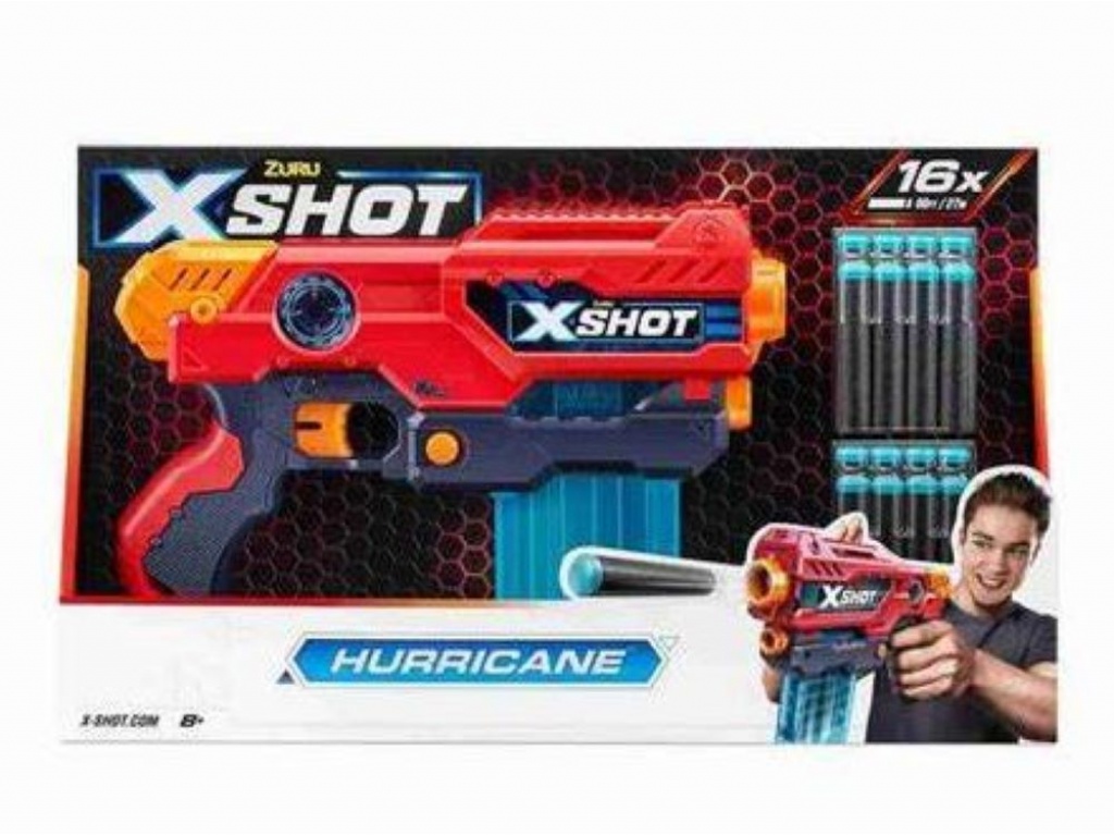 X-SHOT EXCEL HURRICANE 16 DARDOS