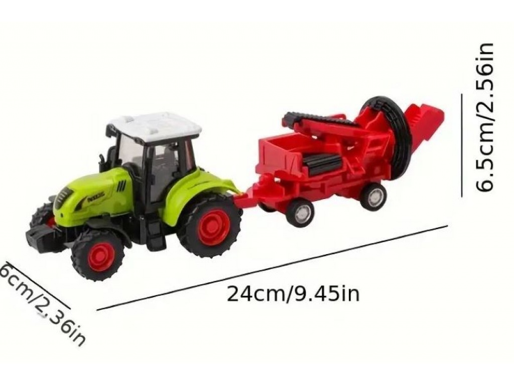 TRACTOR CON GRUA EN BURBUJA 7643