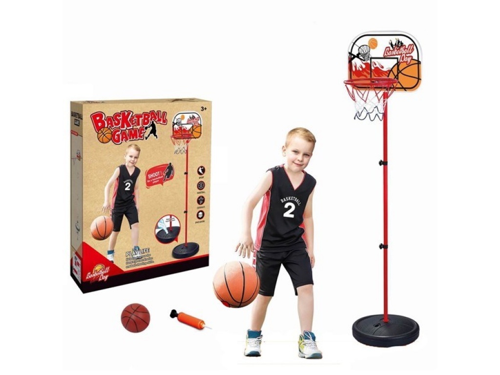 TABLERO BASKET CON PIE PELOTA INFLADOR 7428