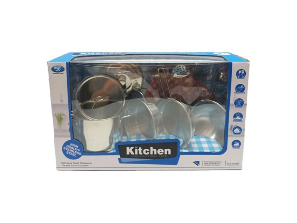 SET COCINA METAL 11 PCS EN CAJA 7518