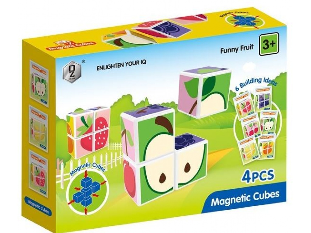 BLOQUES MAGNETICOS X 4 PUZZLE FRU CAJA0093