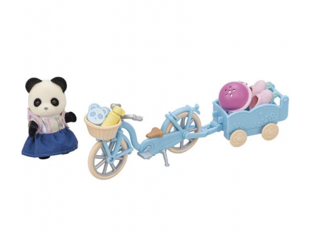 SYLVANIAN FAMILIES CYCLE Y AMP SKATE SET PANDA GIRL