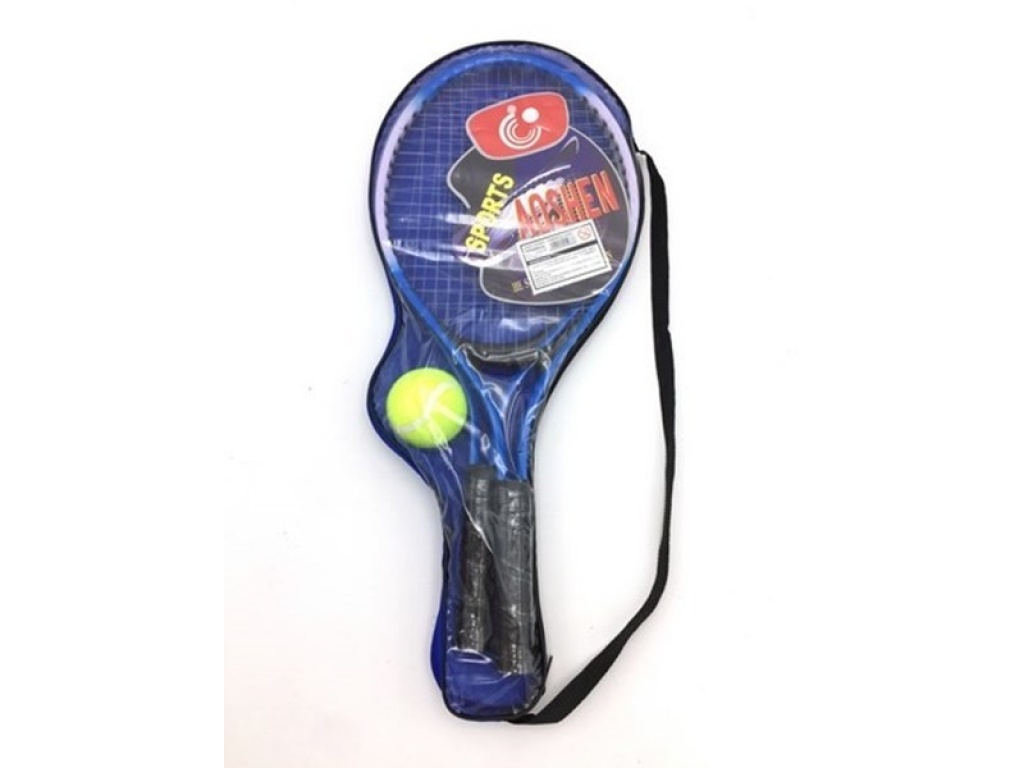 2 RAQUETA TENIS CON 1 PELOTAS EN ESTUCHE PVC