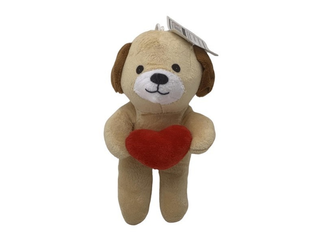 PELUCHE PERRO CON CORAZON 0705