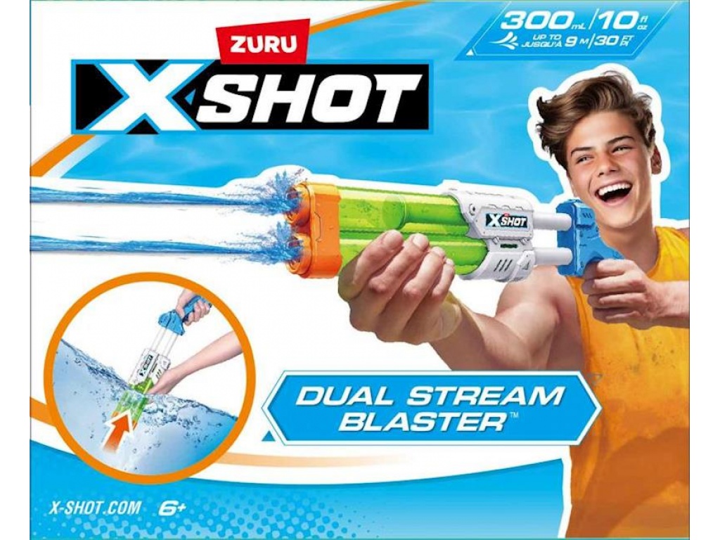 X-SHOT AGUA WARTARE DOBLE CAON PEQUEO