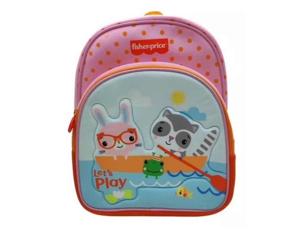 MOCHILA FISHER PRICE ROSA  12"