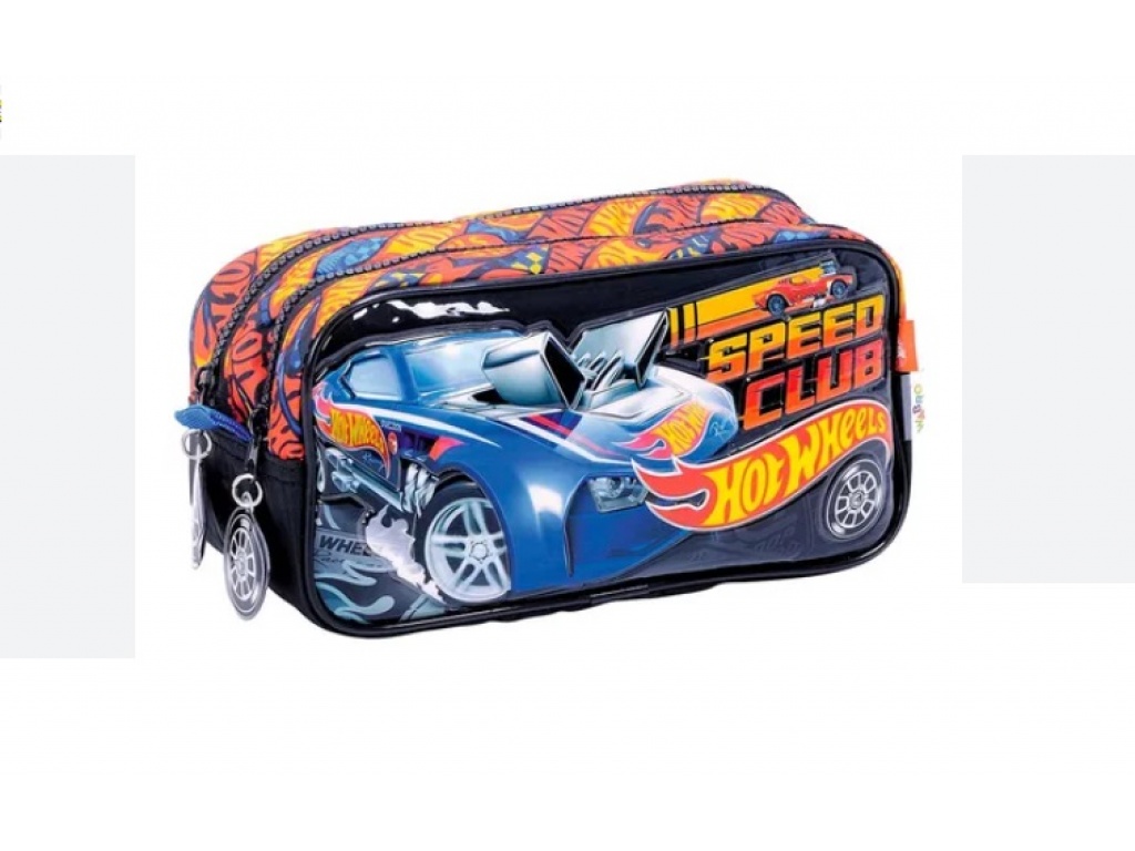 CARTUCHERA HOT WHEELS 2 CIERRE