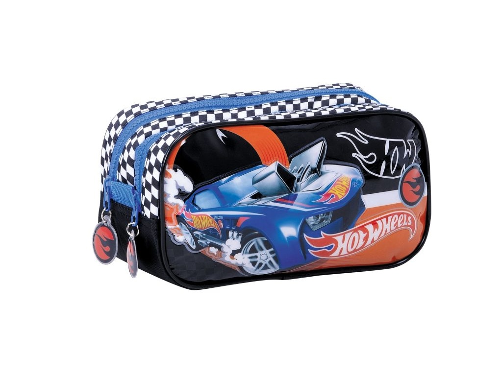 CARTUCHERA HOT WHEELS DOBLE CIERRE