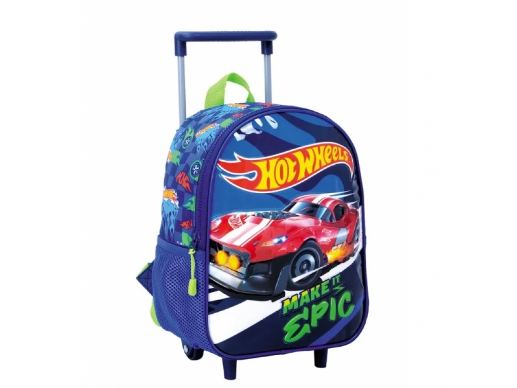 MOCHILA HOT WHEELS 16" CON CAR