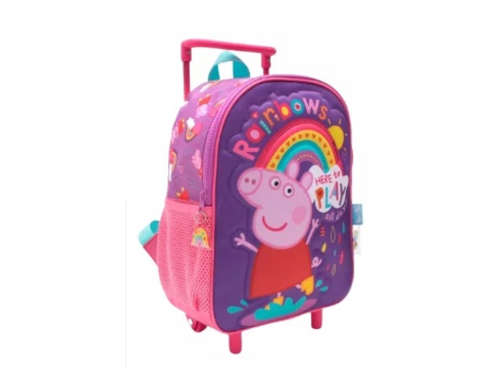 MOCHILA PEPPA PIG 12 C CARRO