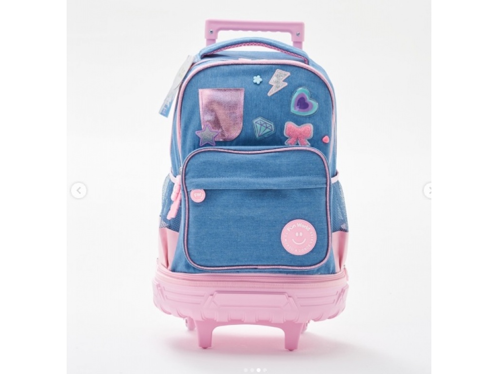 MOCHILA CON CARRITO CHIC 18" FUN WORLD