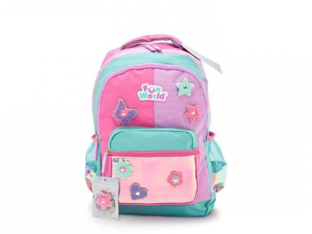 MOCHILA PATCH DYI 17" FUN WORL