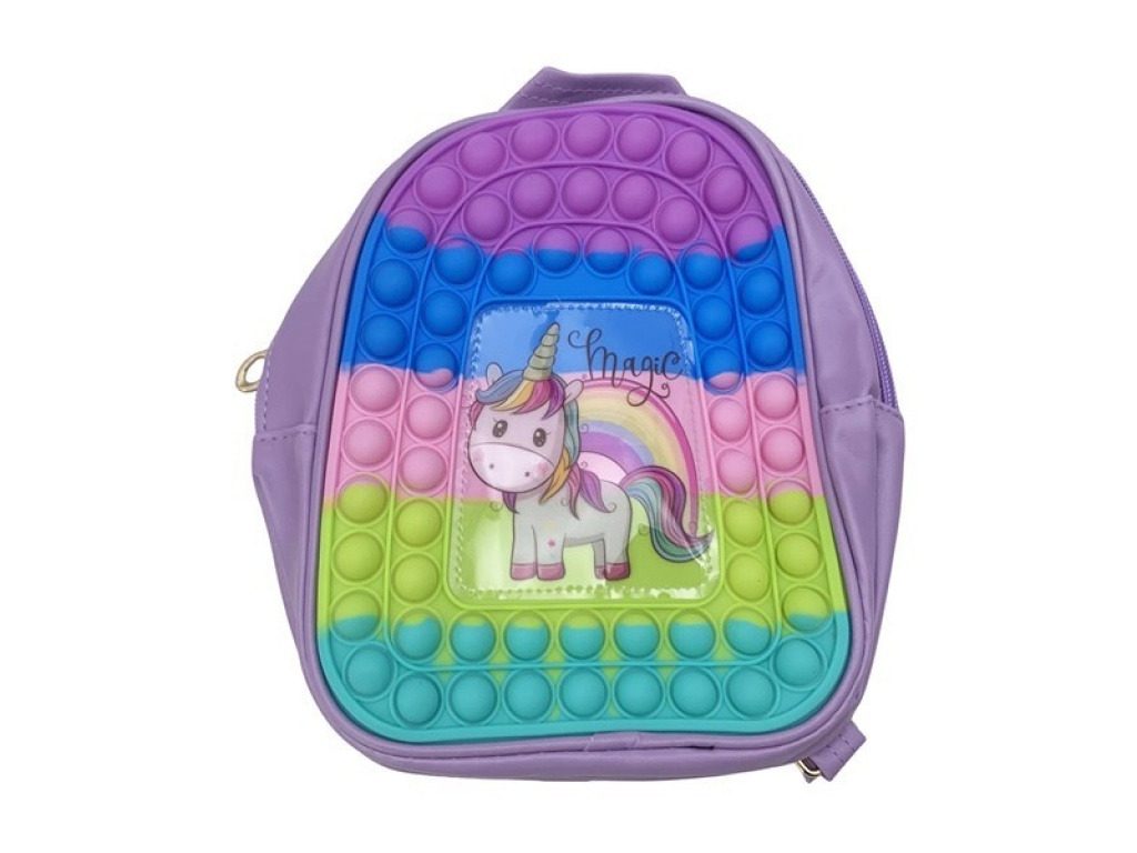 MOCHILA INFANTIL UNICORNIO POP IT 0978