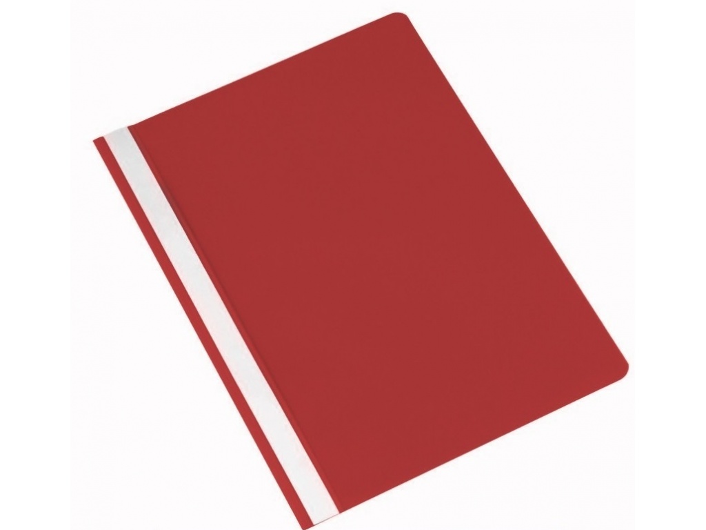 Carpeta Tapa Transparente A4 Rojo